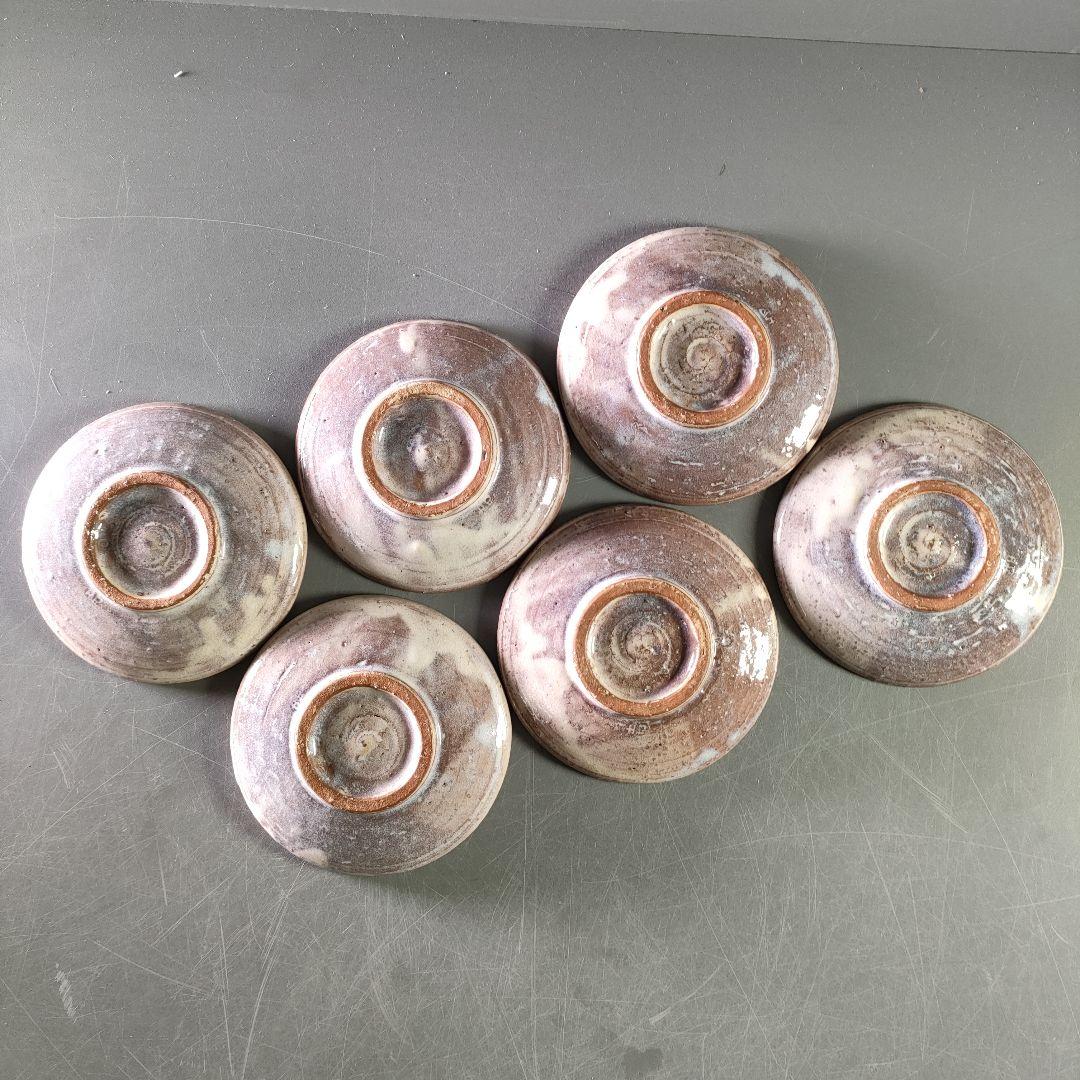 A893-2/萩焼/土和窯/珈琲茶碗/カップ＆ソーサー/6客/