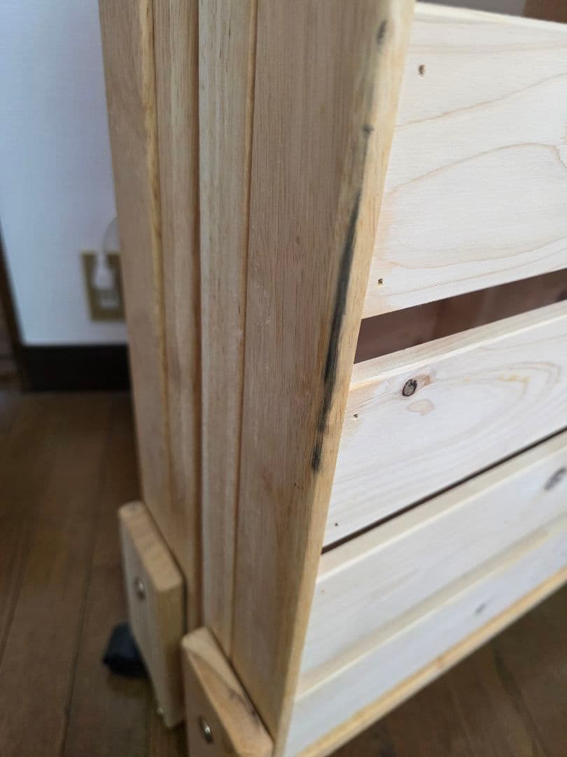 中居木工 折りたたみスノコベッド シングルサイズ