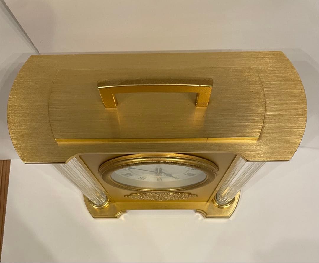 ジャンク品　SEIKO セイコー　QUARTZ クオーツ QF724G 置時計