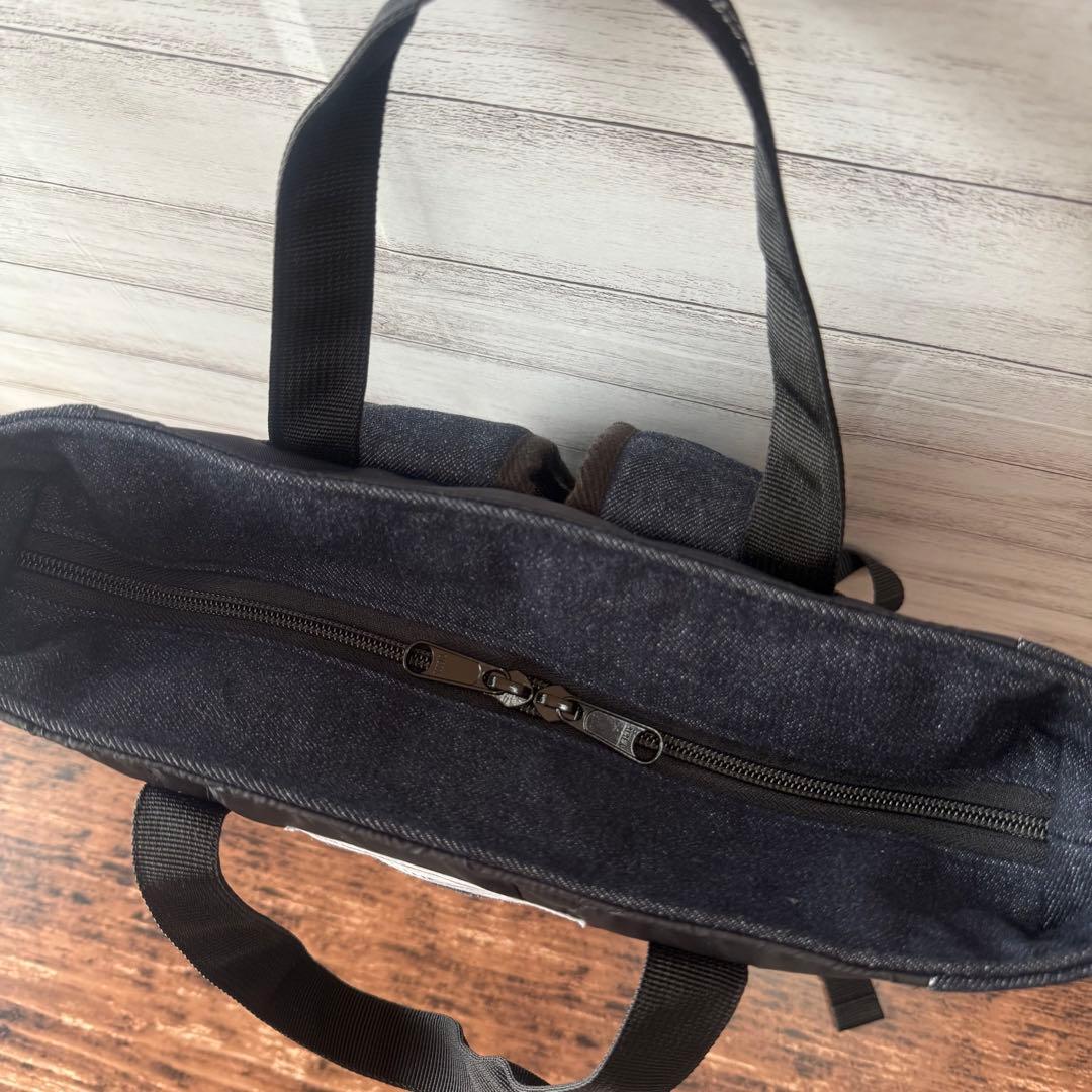 ☆デニムリメイク　ブラックひょうたんキルトとデニムのトートリュック☆