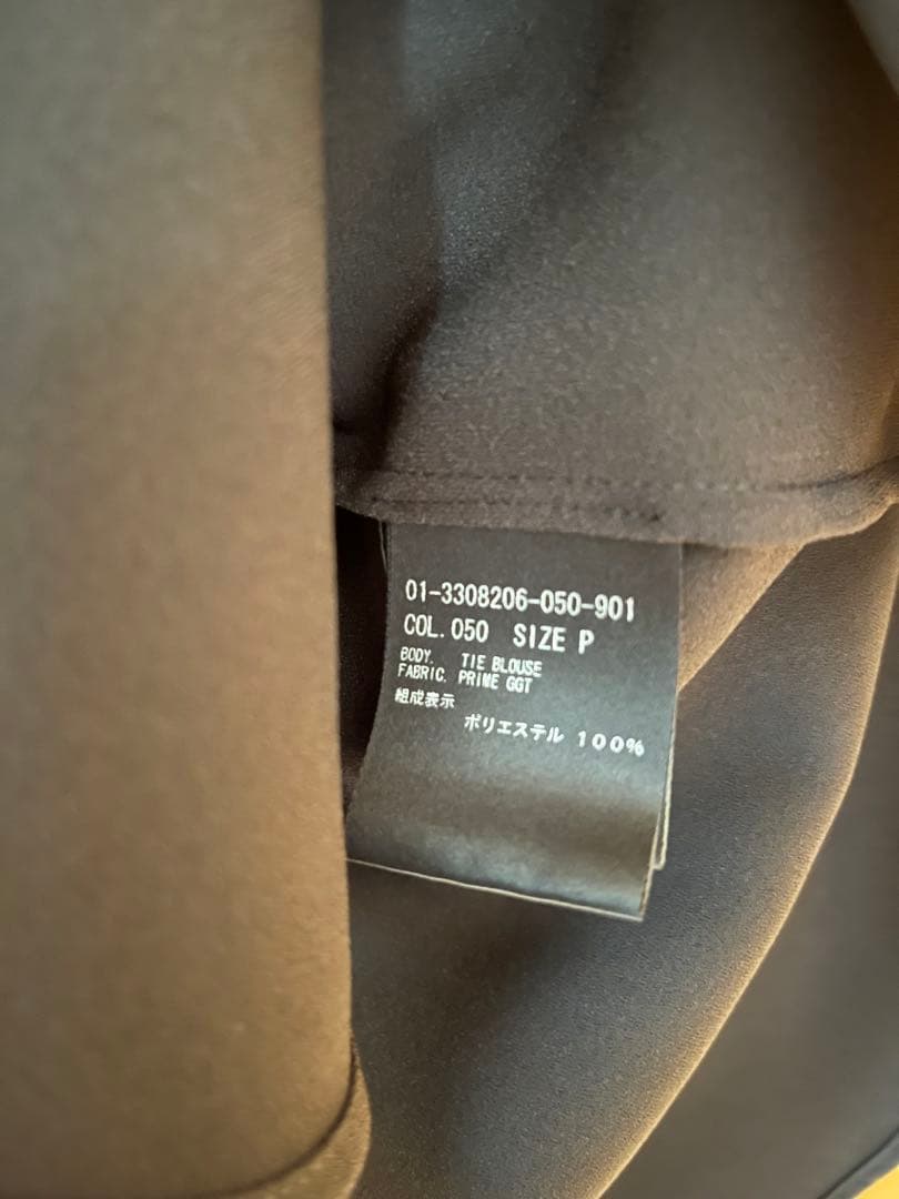 新品　theory ボウタイブラウス　ブラック　黒　P