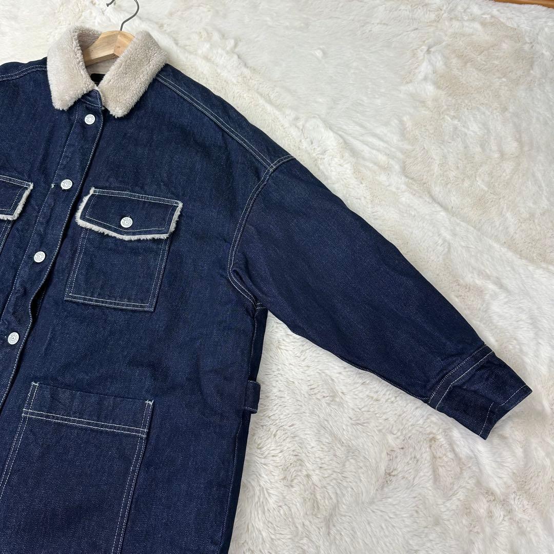 ✨美品✨完売サイズ サニークラウズ 裏ボアジージャンコート インディゴ 冬の相棒