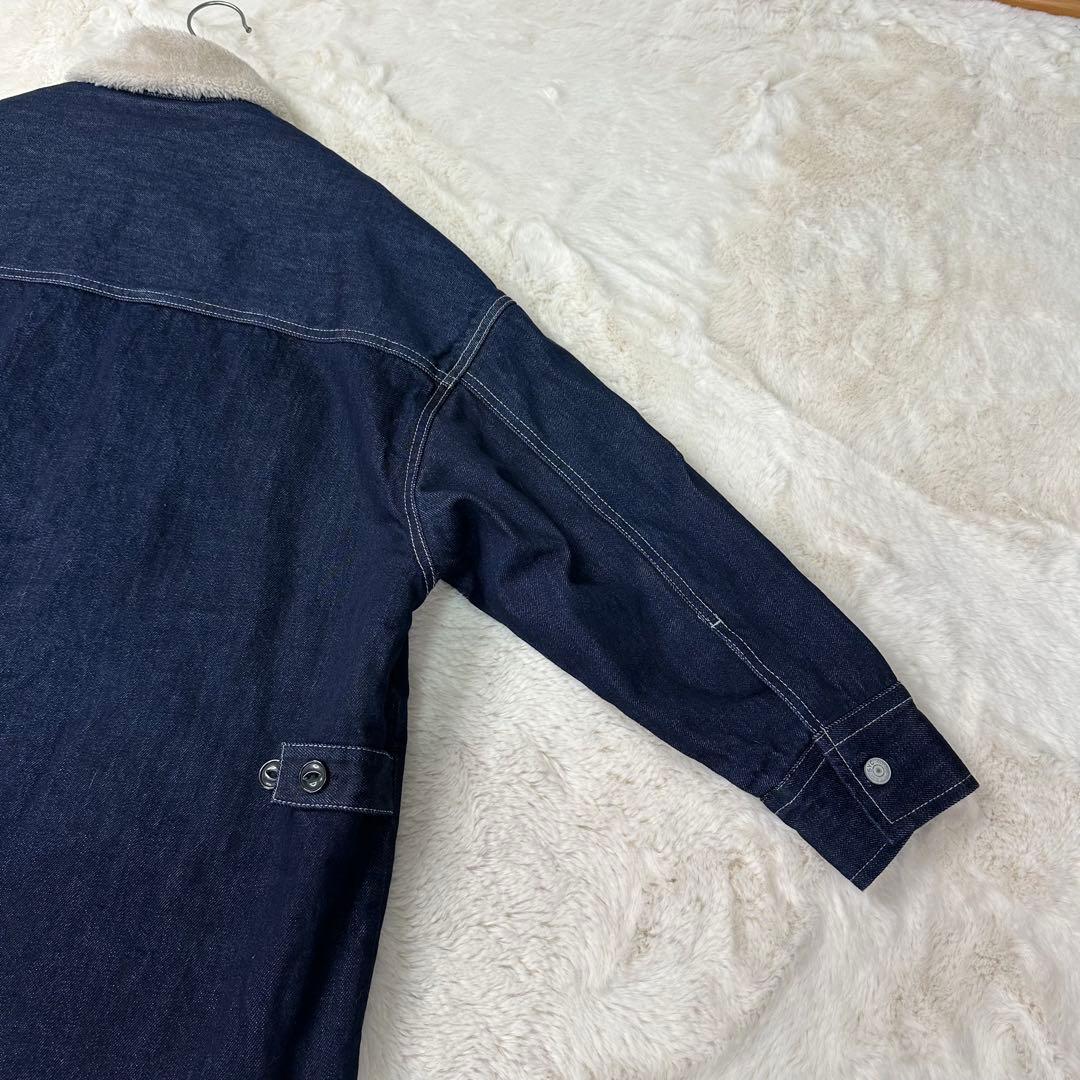✨美品✨完売サイズ サニークラウズ 裏ボアジージャンコート インディゴ 冬の相棒