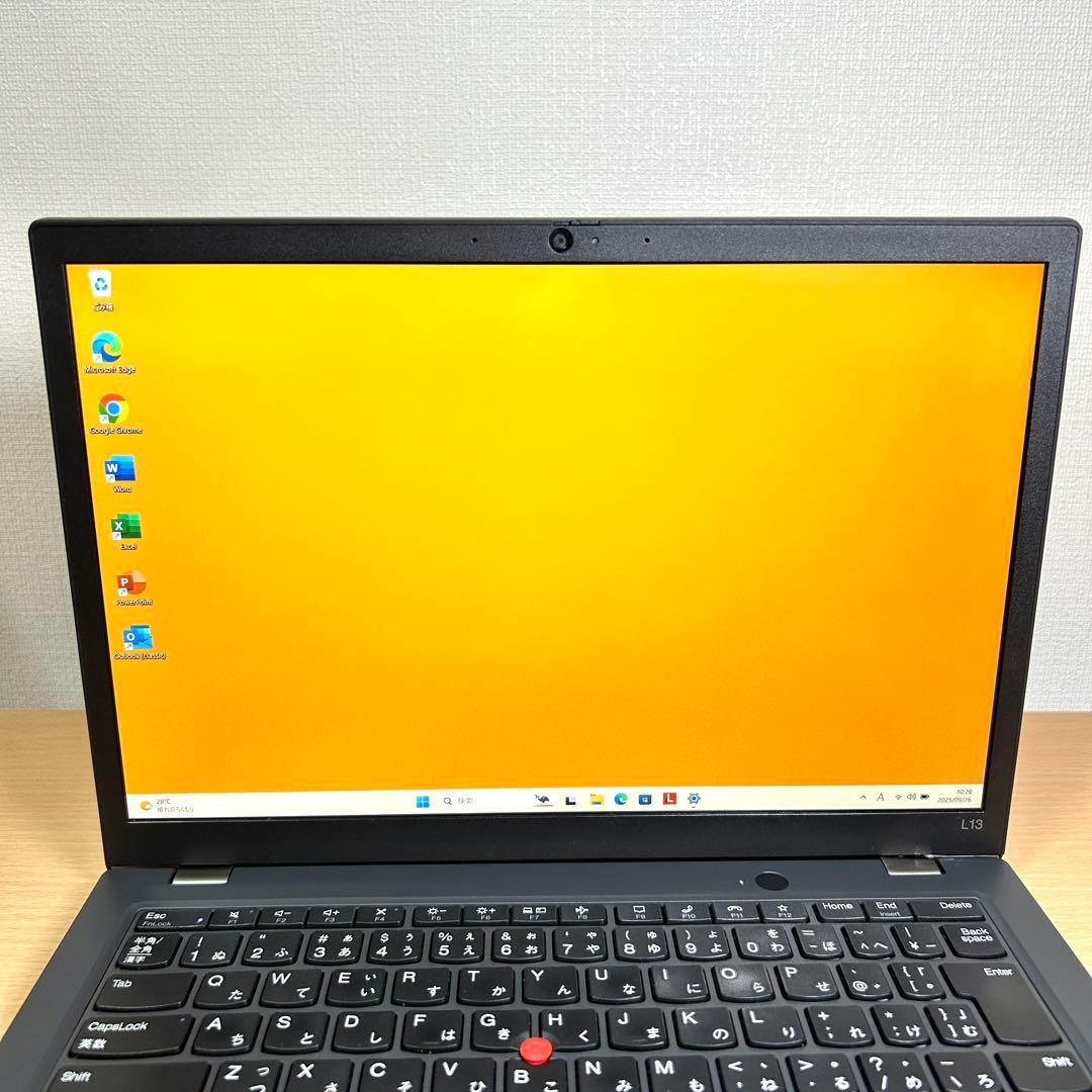 美品 Lenovo ThinkPad L13 Gen4 i5 16GB オフィス