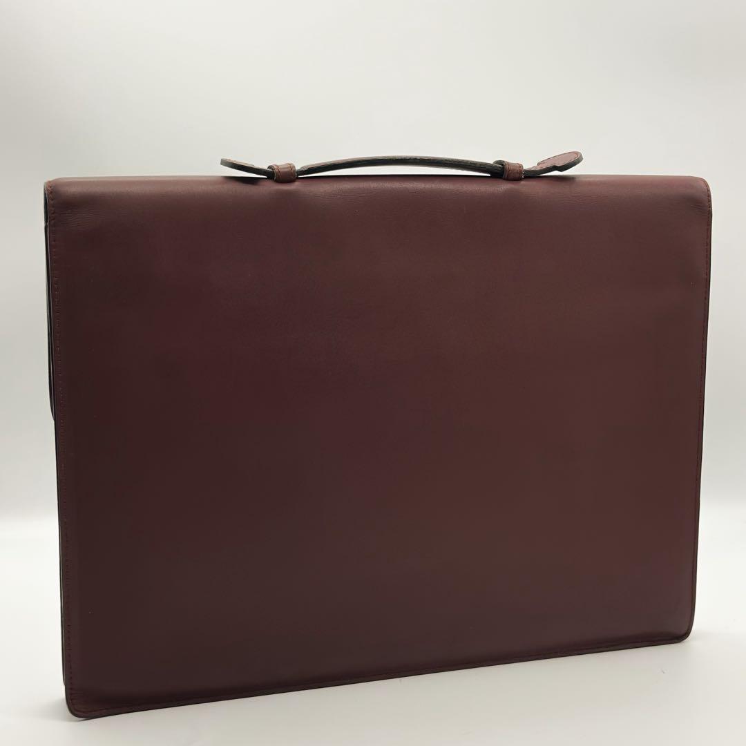 【仕様わずか】カルティエ マストライン ブリーフケース ビジネスバッグ レザー