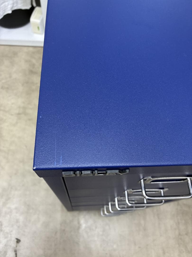 じ*も様 BISLEY　ビスレー A4 キャビネット 引き出し6段 　BLUE