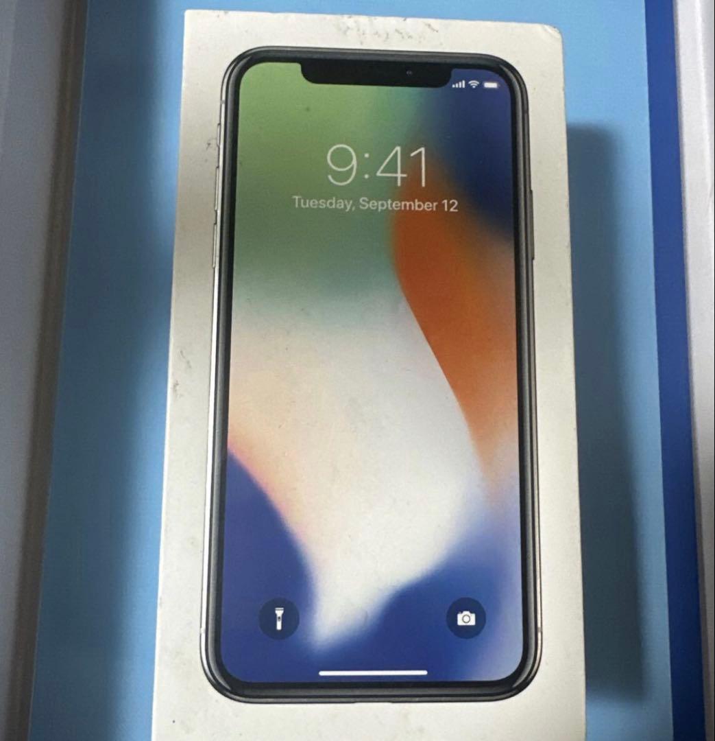 中古Apple iPhoneⅩ64GB NQAY2J/A シルバー　docomo