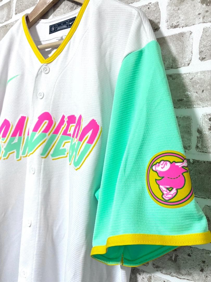 【フォロー割】良品 ナイキ MLB パドレス タティスJr. ユニフォーム XL