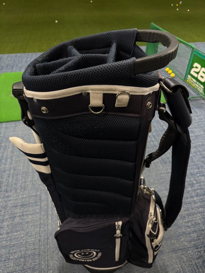 中古美品❗️PEARLY GATES ゴルフバッグ 89モデル ネイビー/ホワイト