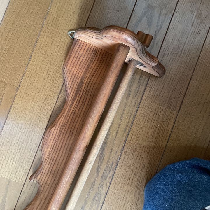 ウッドシェルフ　カーテン付き