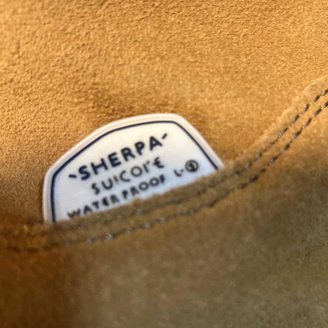 ベージュ スエード ムートンブーツ