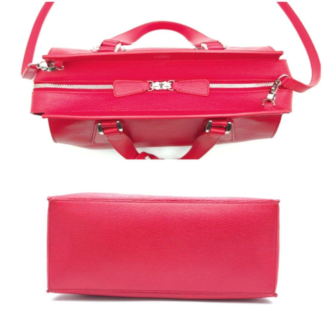 ✨美品✨GIORGIO ARMANI 2Way ショルダーバッグ レザー レッド