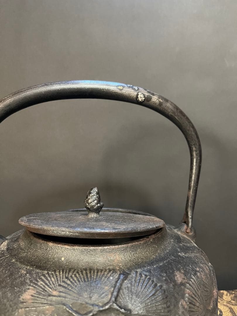 鉄瓶 茶道具 南部鉄器 アンティーク 湯沸かし 金属工芸 煎茶道具 茶器 鉄器