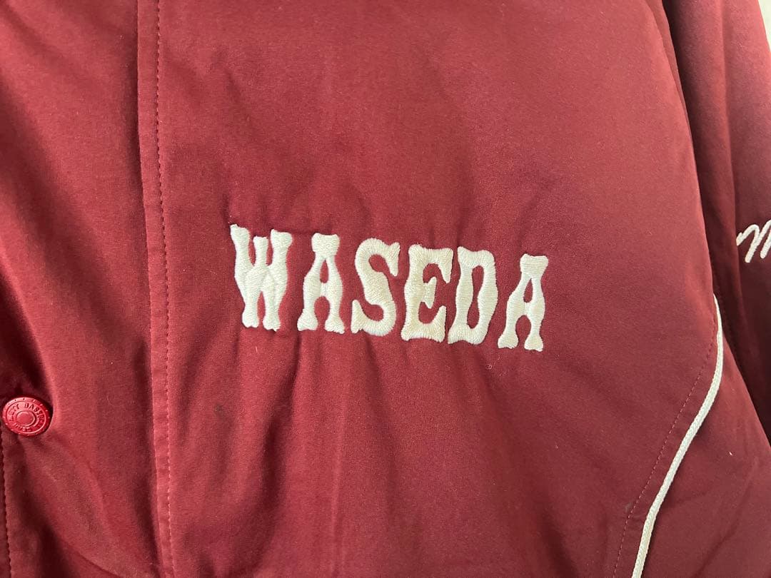 美品！ZETT 早稲田大学　野球部　ウォーマー　グランドコート　ジャンパー