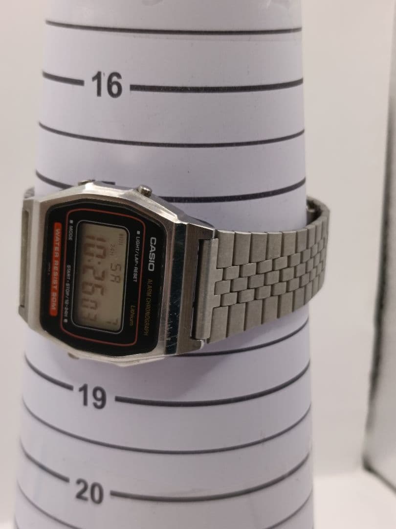 希少日本製CASIO W-34 415 稼働品 80s ヴィンテージデータバンク
