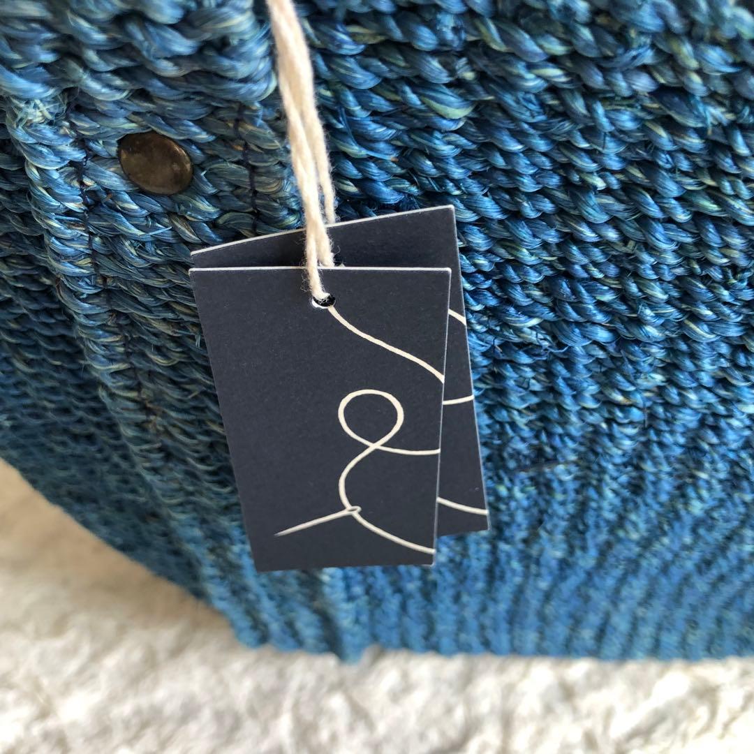 新品未使用　パラスパレス　カゴバック　夏カゴバック取り外しポーチ付　持ち手レザー