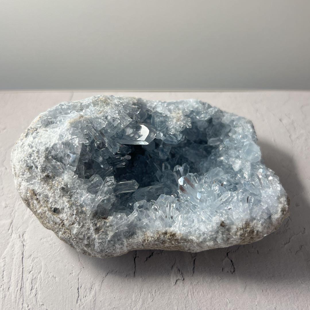 天然石 秘蔵＆美麗品 セレスタイト クラスター EXグレード