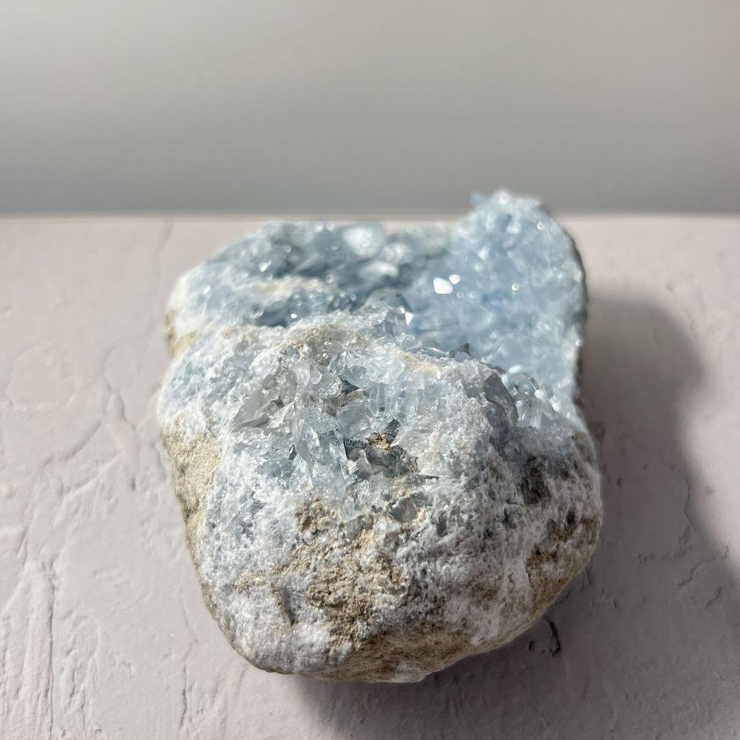 天然石 秘蔵＆美麗品 セレスタイト クラスター EXグレード