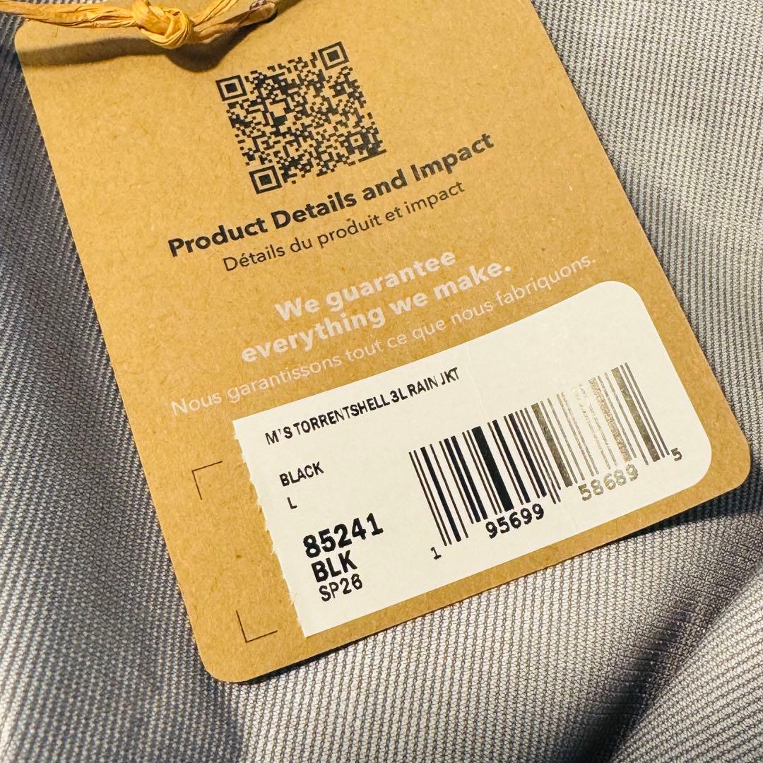 パタゴニア　トレントシェル　3L ナイロンジャケット　黒　Lサイズ　新品未使用