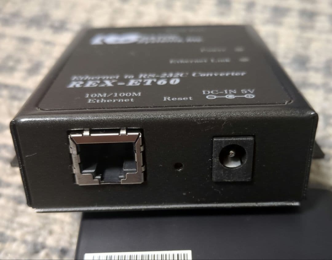 分配器・切替器 RATOC REX-ET60 Ethernet to RS-232C