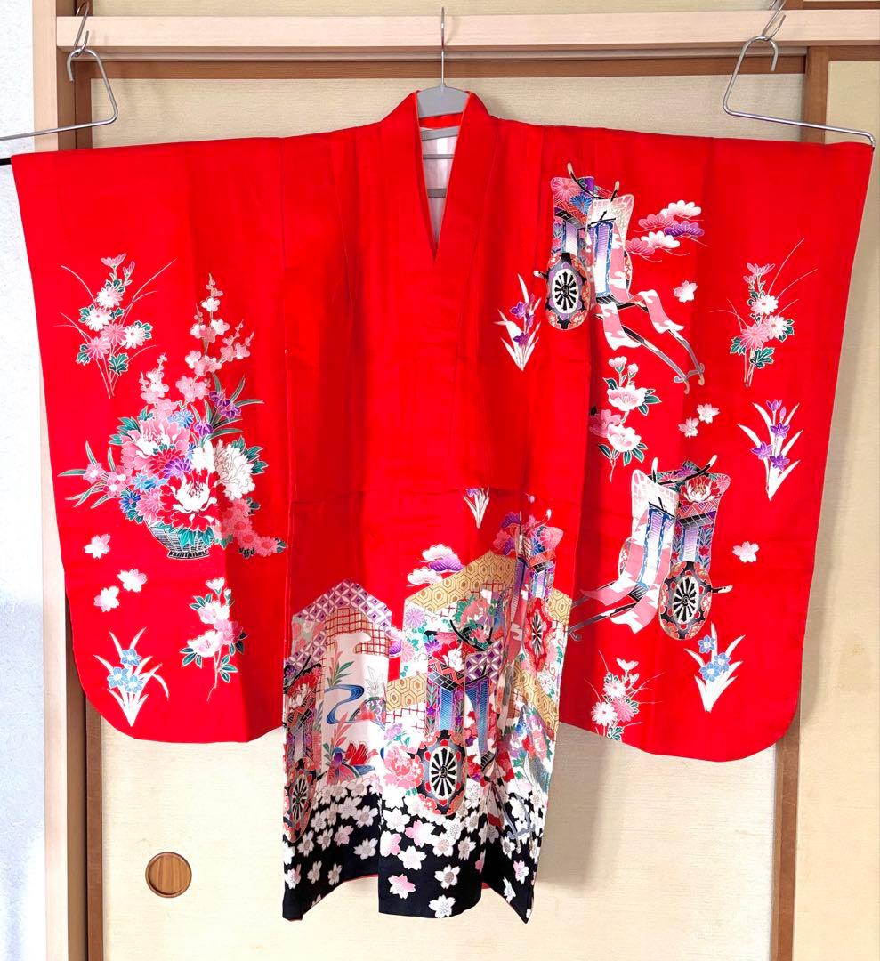 七五三 7歳女の子 正絹着物