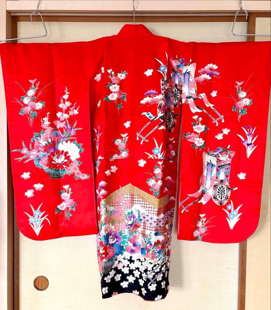 七五三 7歳女の子 正絹着物