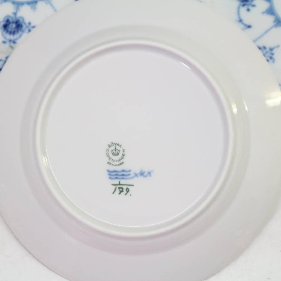 ロイヤルコペンハーゲン ブルーフルーテッドプレイン 19cmプレート 6枚セット