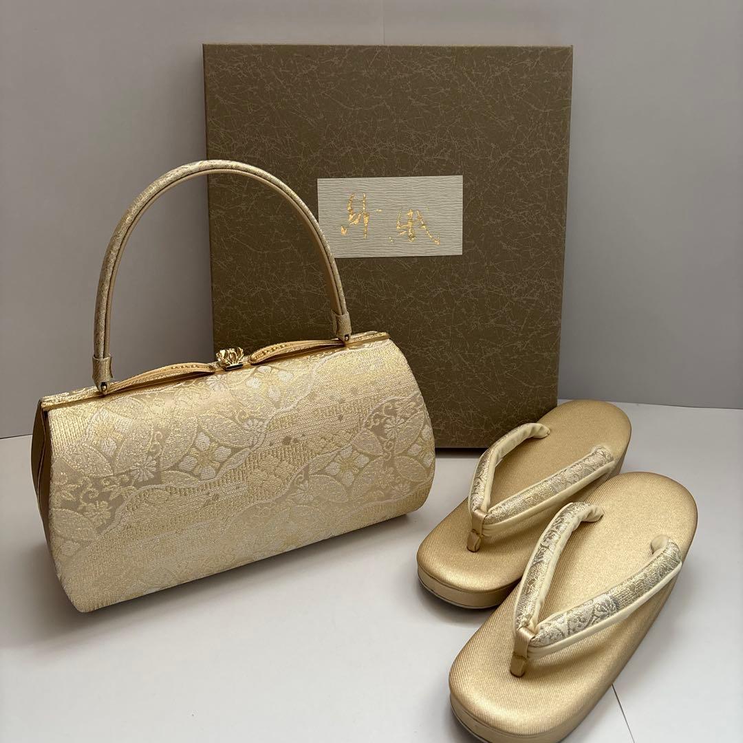 沙織 和装用バッグと草履セット Lサイズ