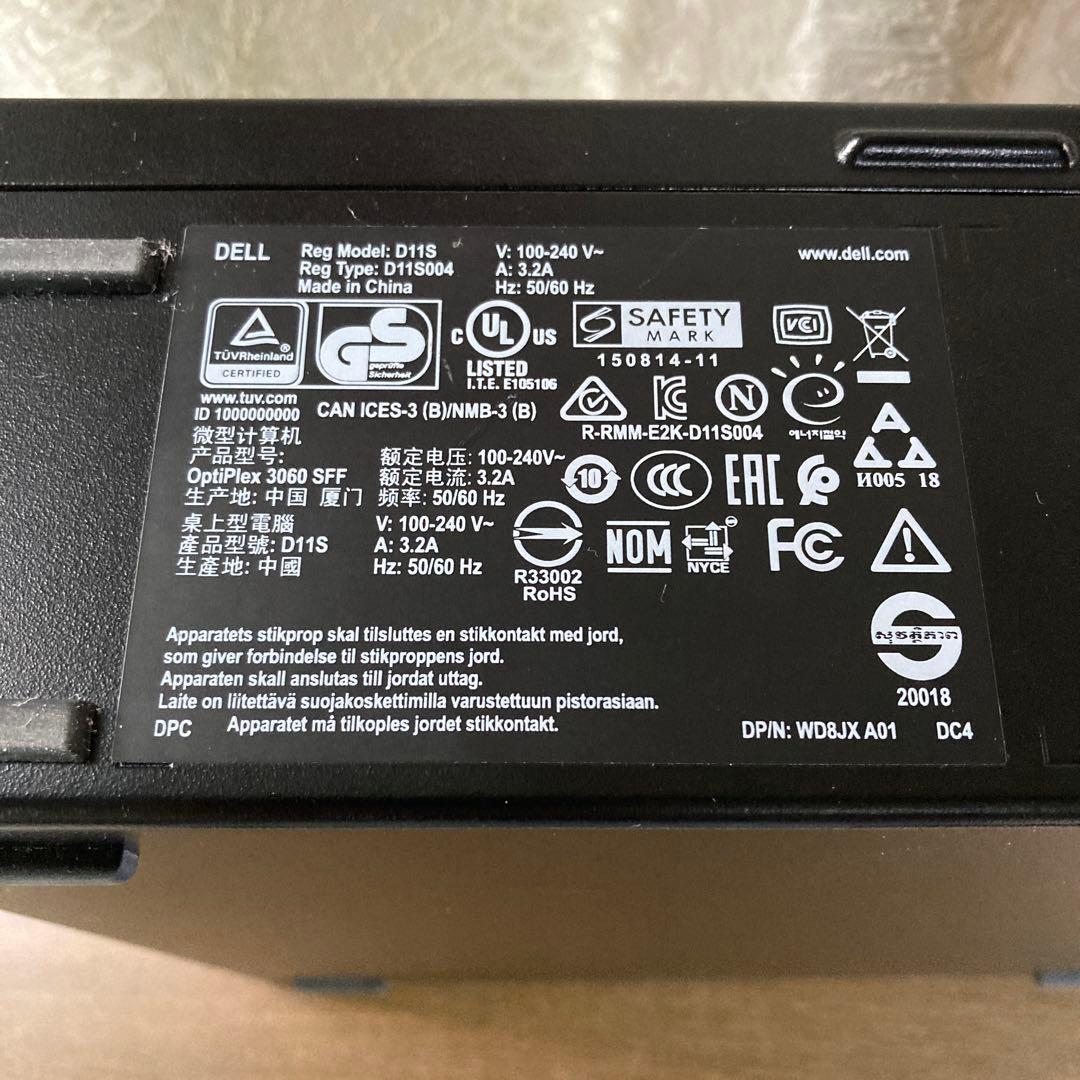 DELL Optiplex 3060 SFF デスクトップPC