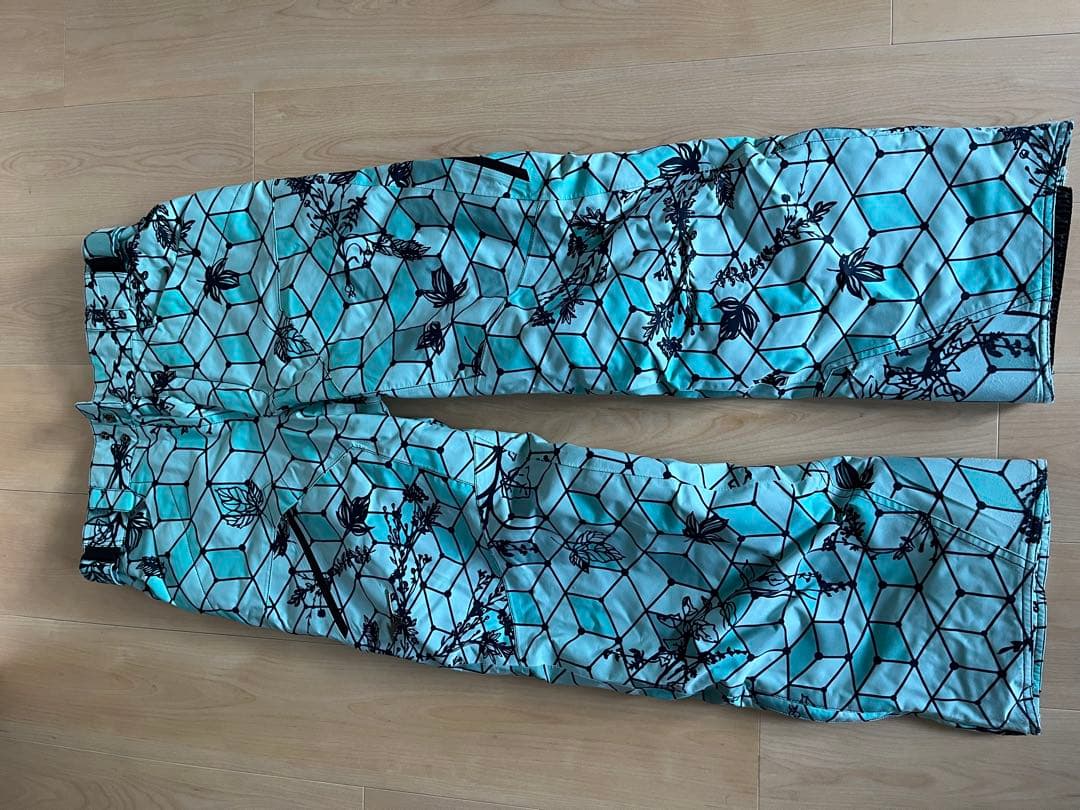 美品 ミズノ デモモデル スキーウェア上下セット メンズ Mサイズ ブルー