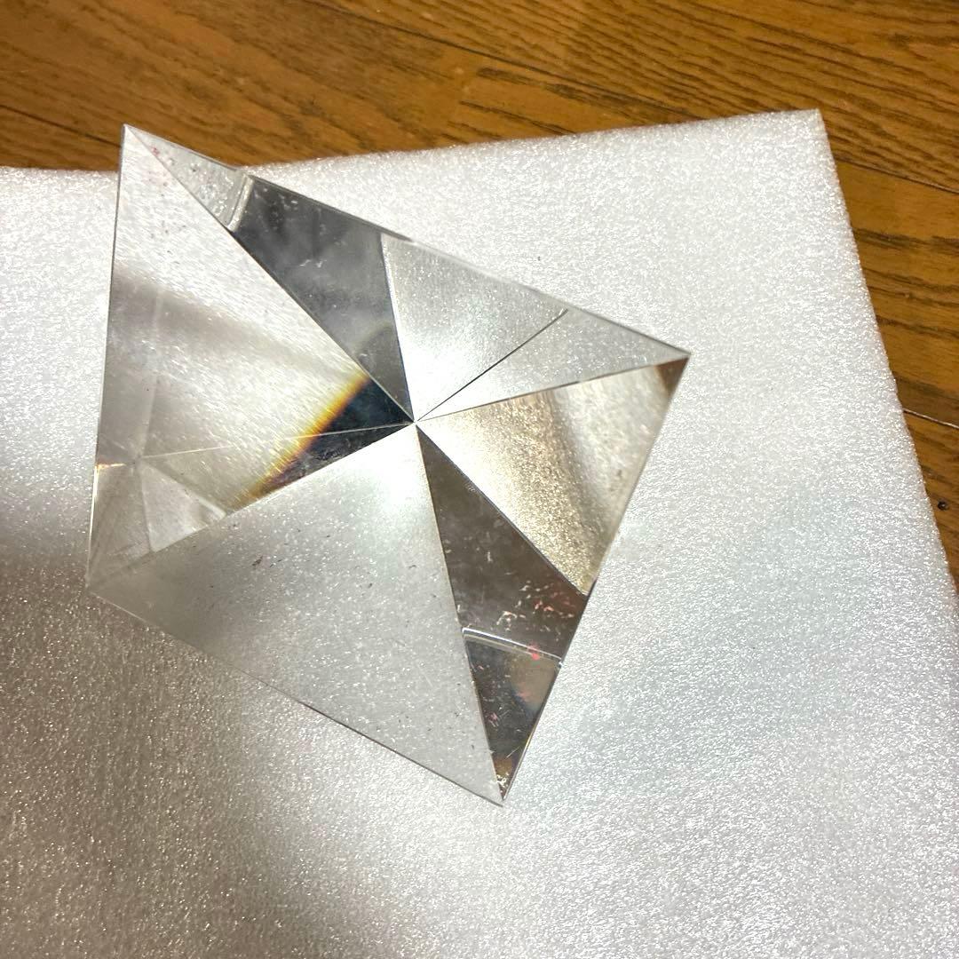 宇宙パワークリスタルピラミッド♡大サイズ♡透明感抜群!! 759g
