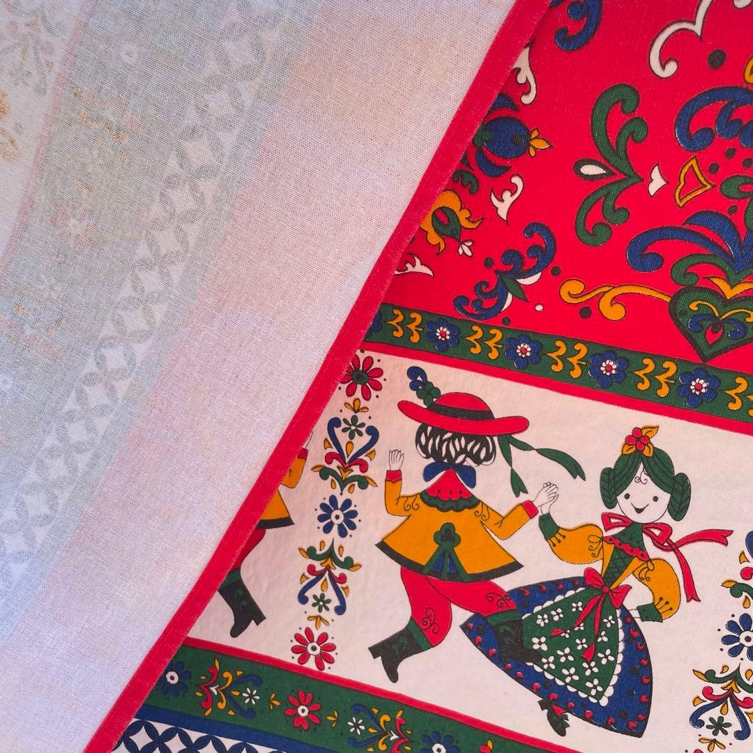 チロリアン マルチカバー オーストリア クロス 敷物 民族 生地 テーブルクロス