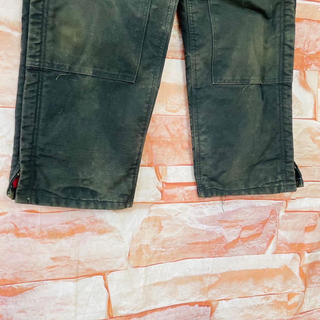 【激レア】カーハートcarhartt ダブルニーオーバーオール　80s星タグL黒