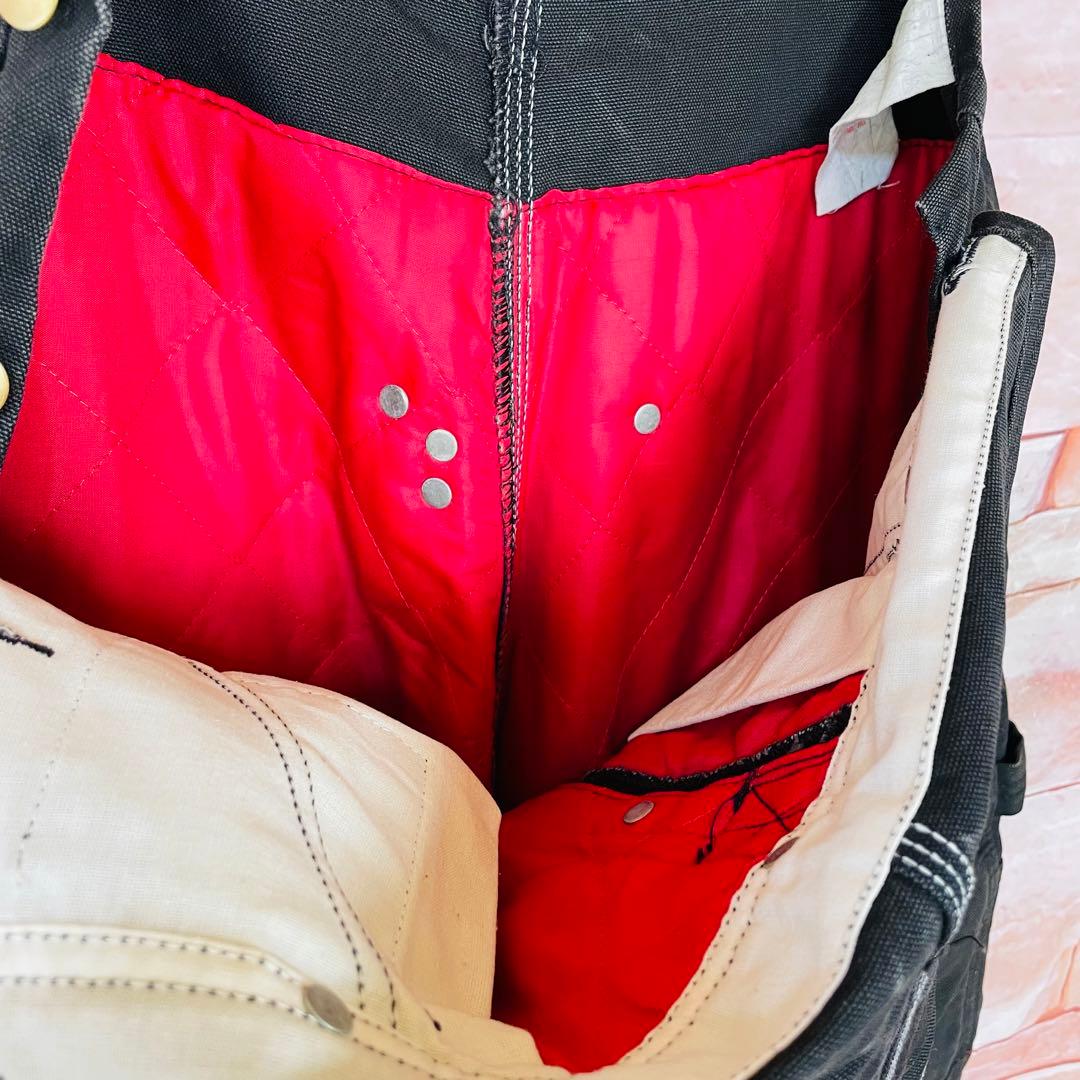 【激レア】カーハートcarhartt ダブルニーオーバーオール　80s星タグL黒