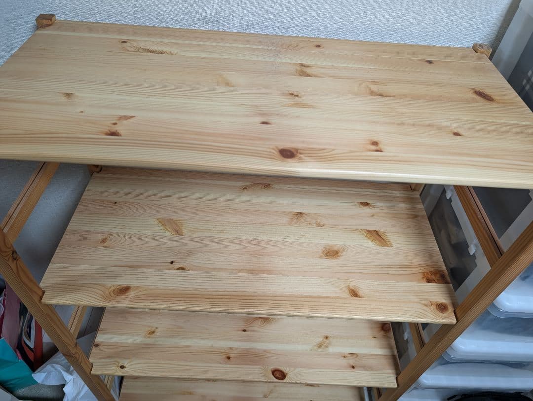 無印良品　パイン材ユニットシェルフ・８６ｃｍ幅・中