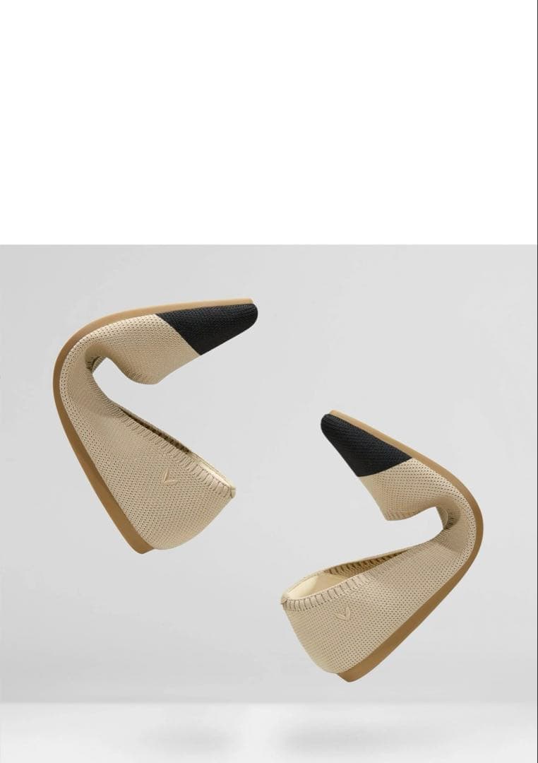 【VIVAIA】 Aria 5° ポインテッドトゥ フラットシューズ アーモンド