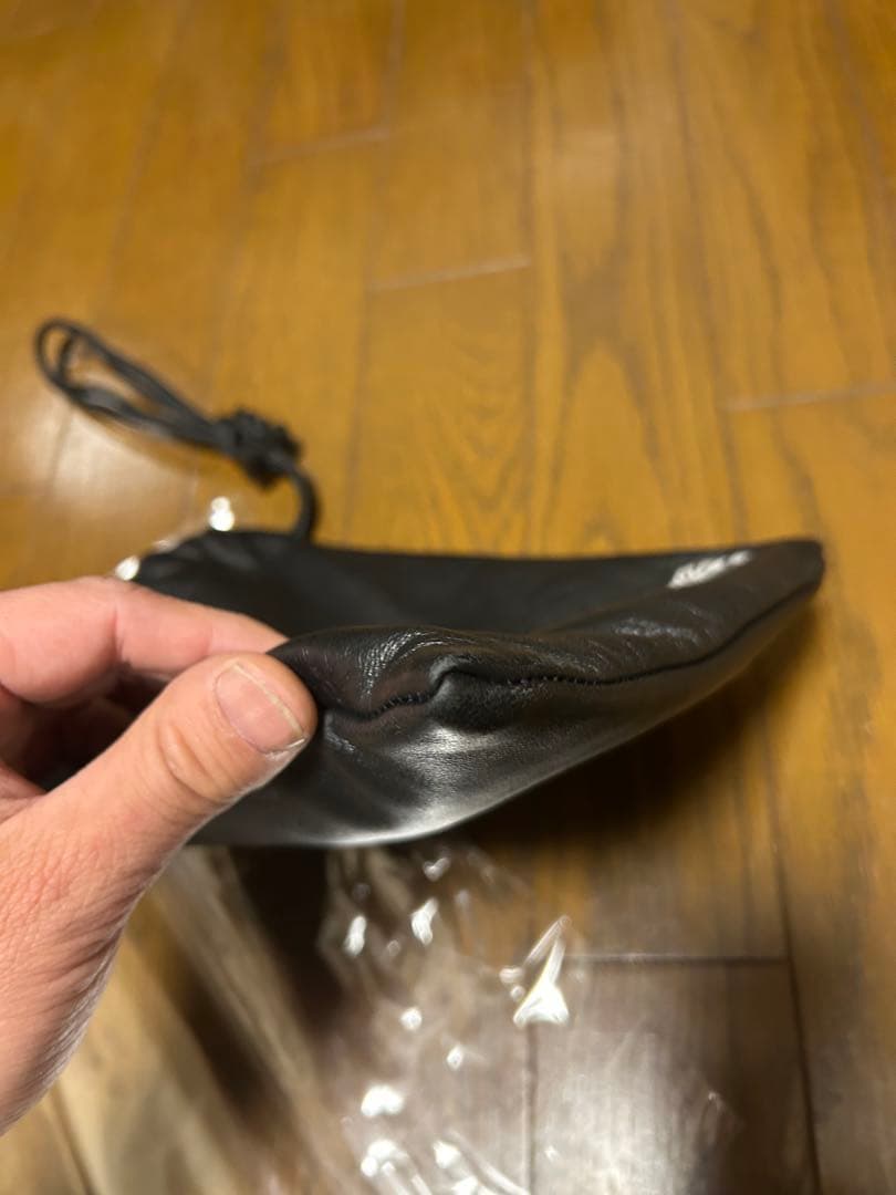 WACKO MARIA LEATHER SHOULDER POUCH 巾着