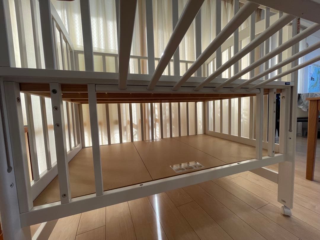 ◎布団セット◎ カトージ ベビーベッド ハイポジションベビーベッド アーチ