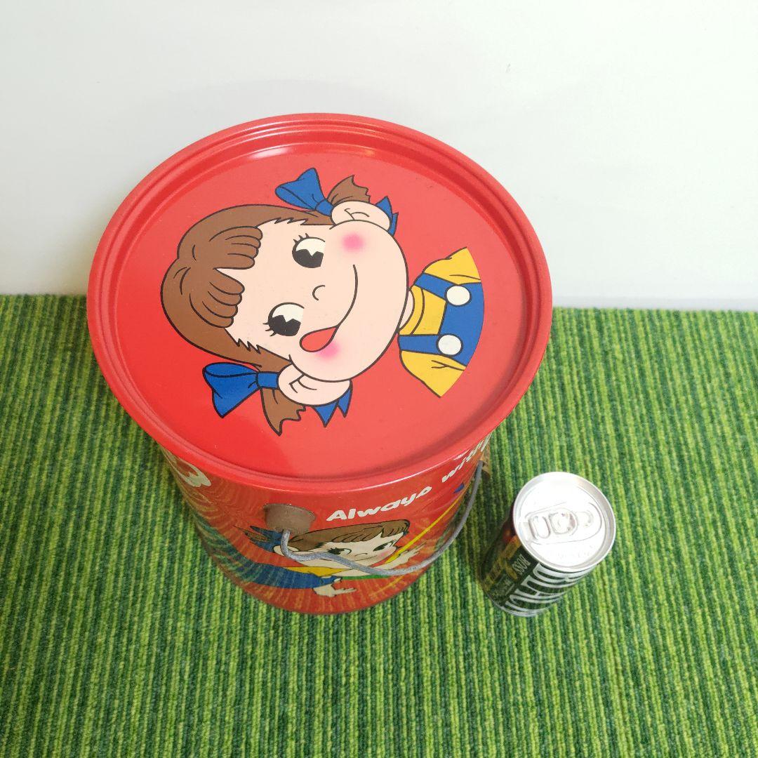 70‘ 昭和レトロ ペコちゃん スチール缶