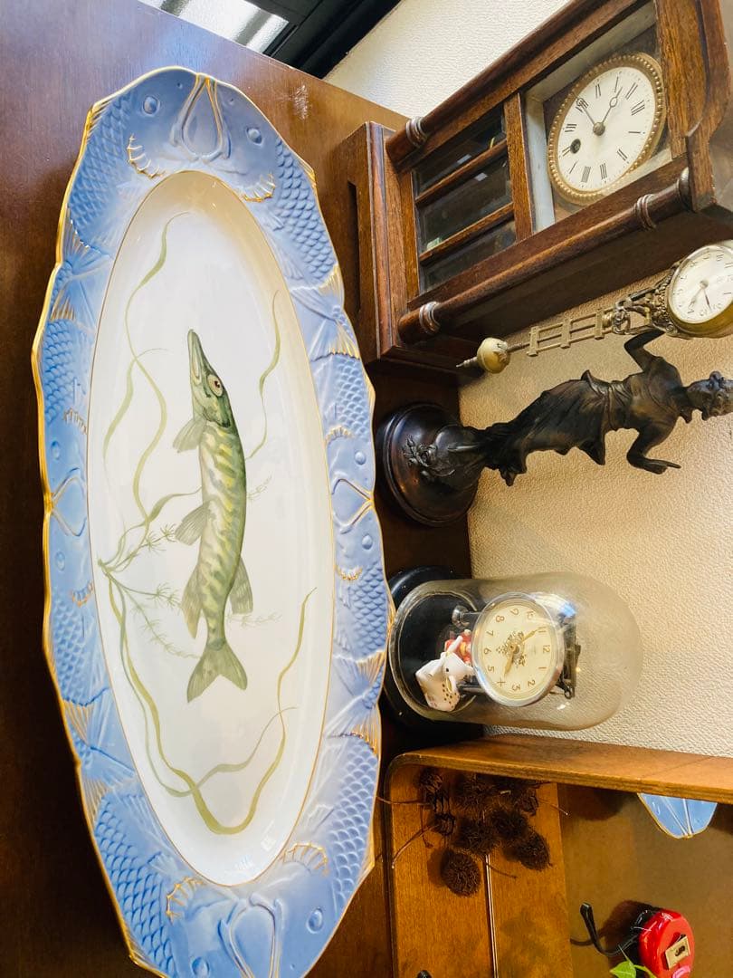 ロイヤルコペンハーゲン ブルーフィッシュ オーバルプレート