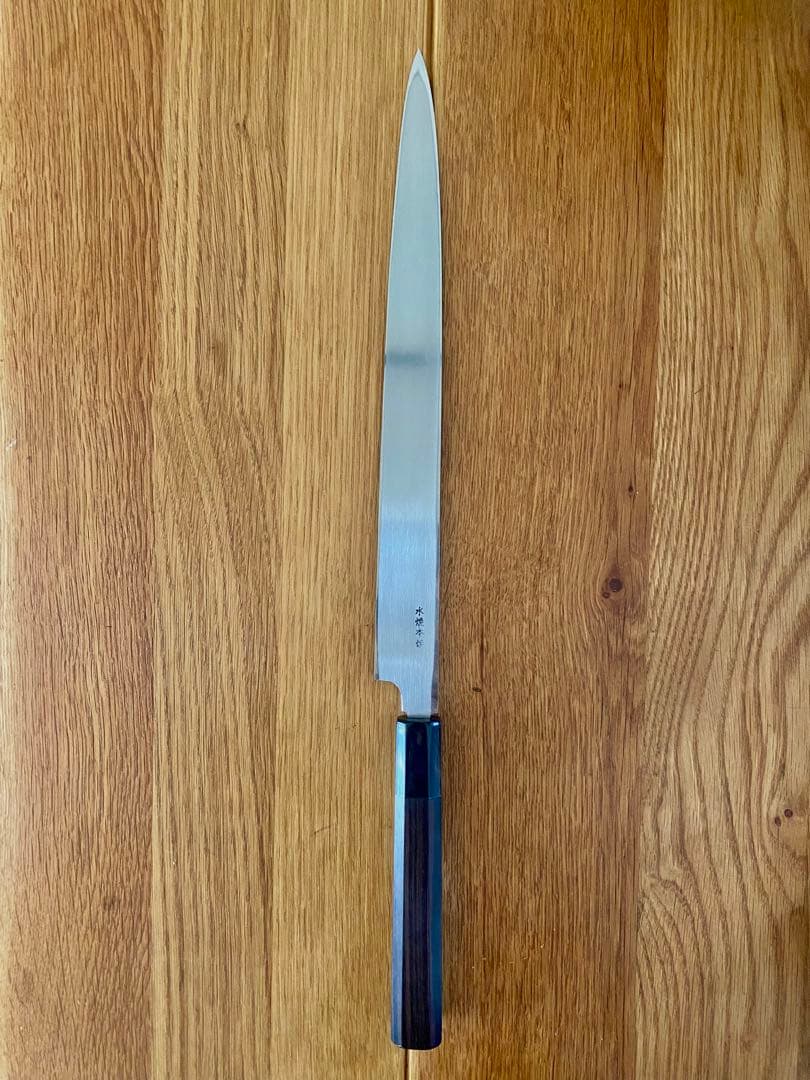 高鳳正国 水焼本焼 ふぐ引き包丁 尺黒檀柄