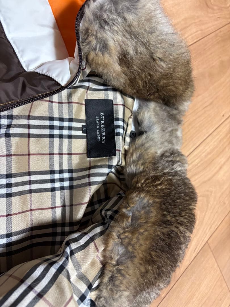 BURBERRY BLACK LABEL ダウンジャケット オレンジ