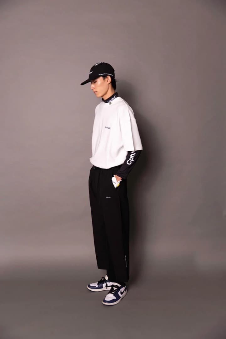 Cph/Golf×RUFFLOG SS MOCK NECK TEE WHITE