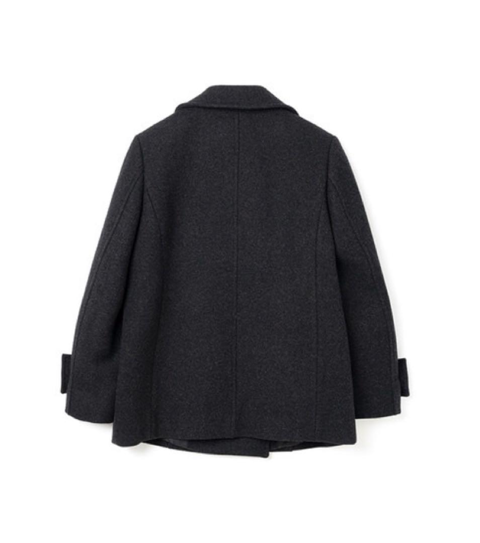 ダークグレー ダブルブレスト ウールコート(韓国ブランド)