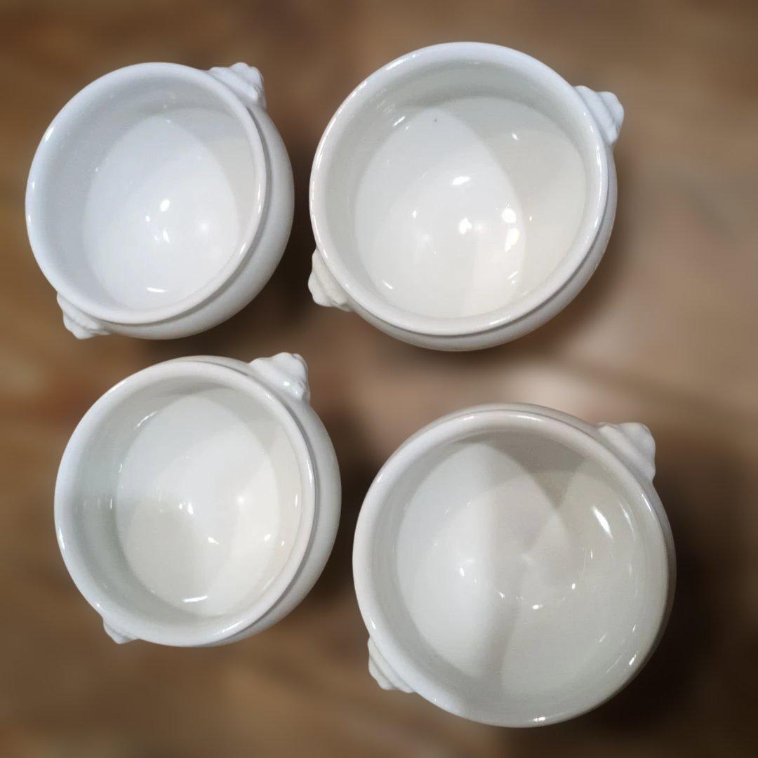 【4個セット】ライオンヘッド　スープボウル　スープカップ　パリ