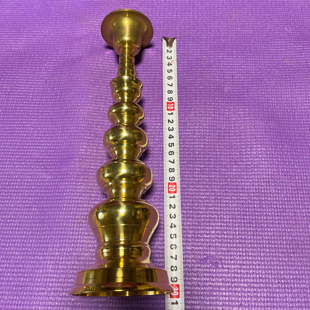 真鍮製　蝋燭立　特大