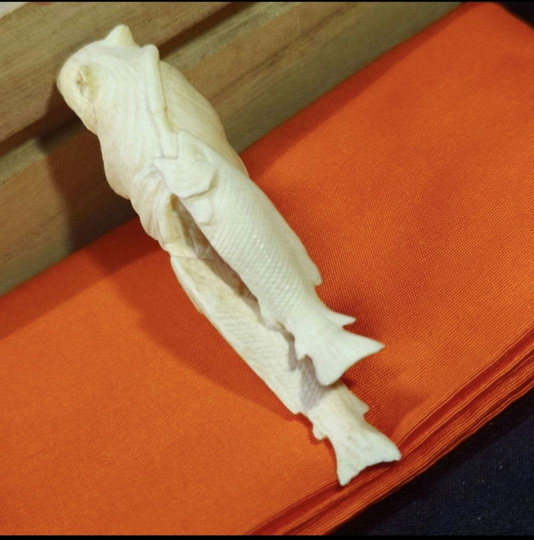 置物 熊 寛支作 共箱 天然素材彫刻 手彫り細工 未使用美品 時代物 蒐集家放出