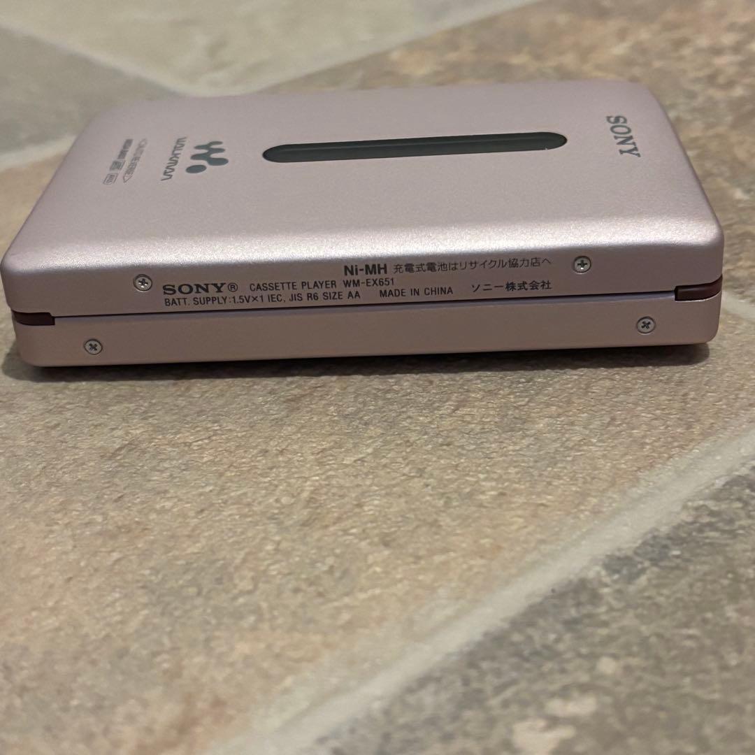 【稀少 】極上美品元箱付属 WM-EX651 色 ピンク ソニー Sony