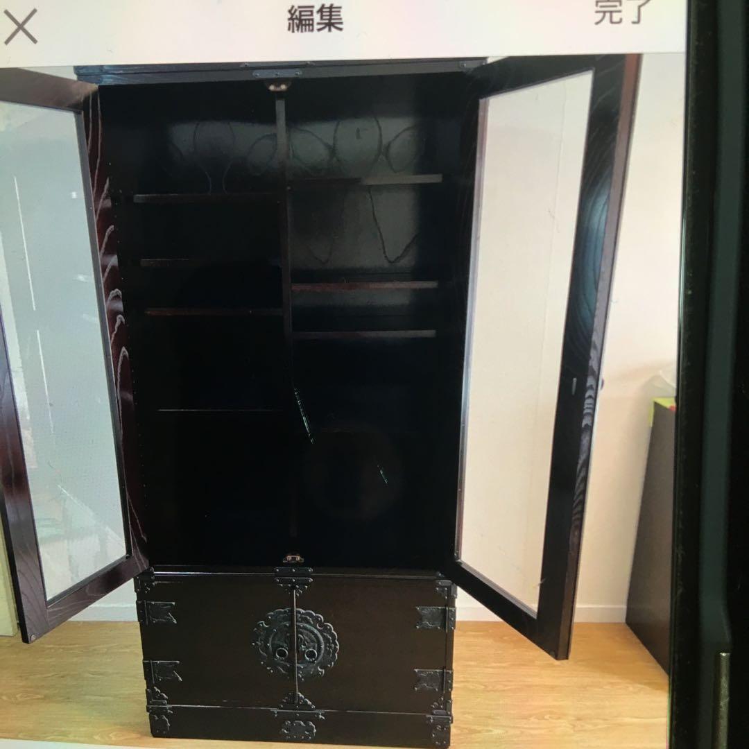 ■展示品■民芸家具■最高級■民芸■鉄金具■和モダン■書棚/キャビネット/本棚■