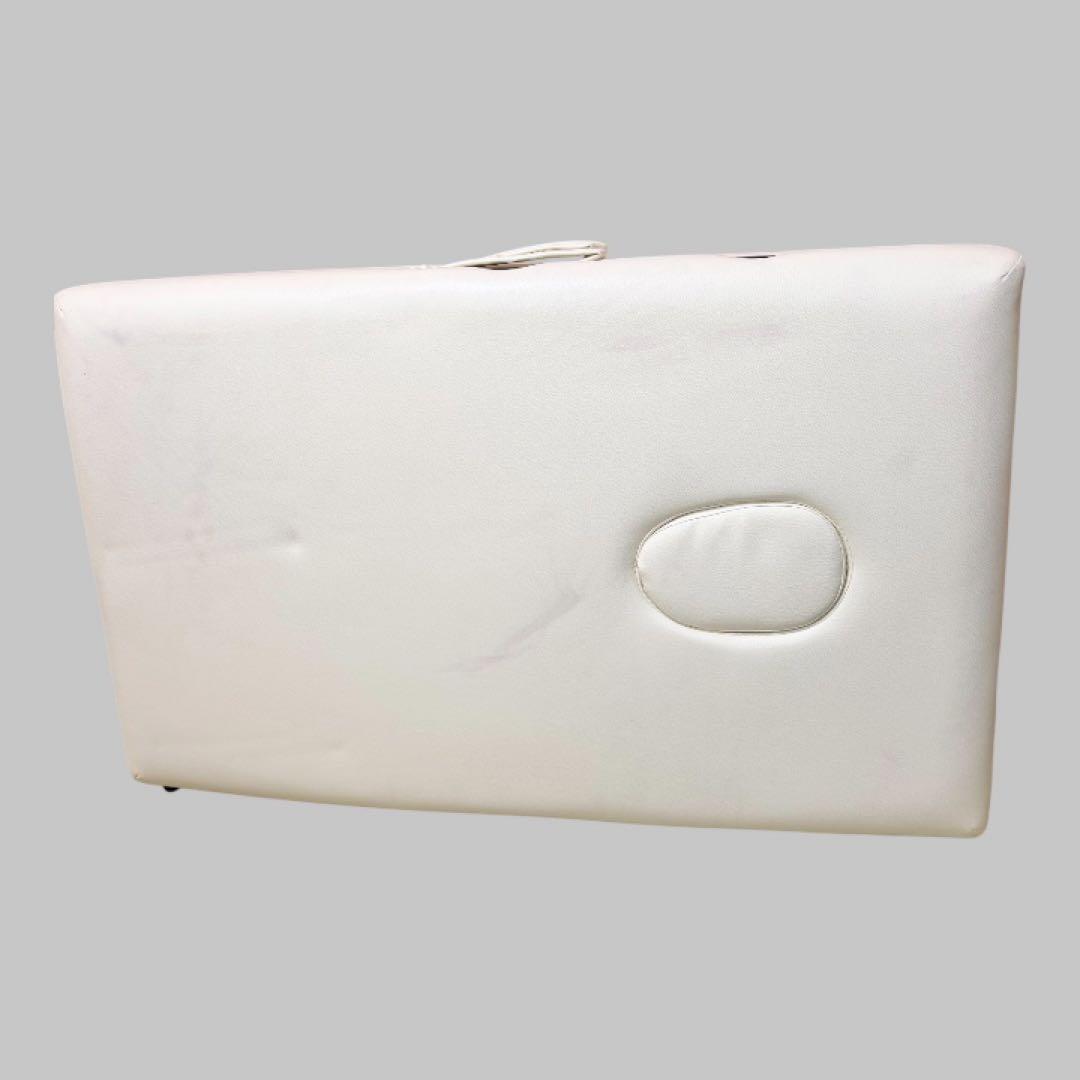 BTM 折りたたみ マッサージベッド コンパクト ホワイト エステ